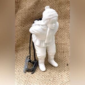 Vintage Department 56 snowbabies figurine “Winter Silhouette Skating Children”